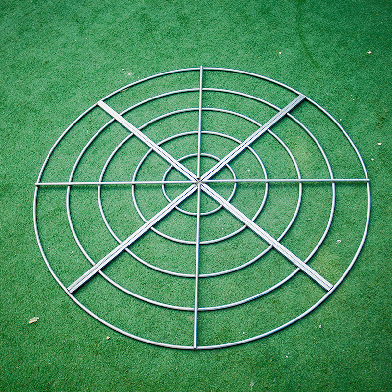 婚庆道具吊顶圆环婚礼堂菠萝水晶珠定位珠U型椭圆形圆环铁艺装饰