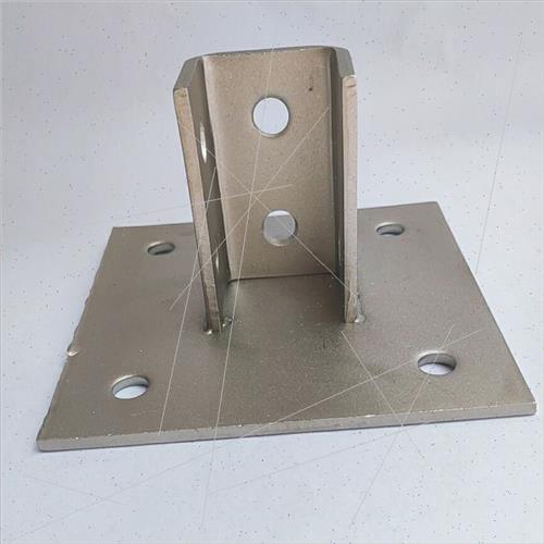 速发304不锈钢C型钢底座 光伏支架固定立柱地脚 不锈钢C型钢配件