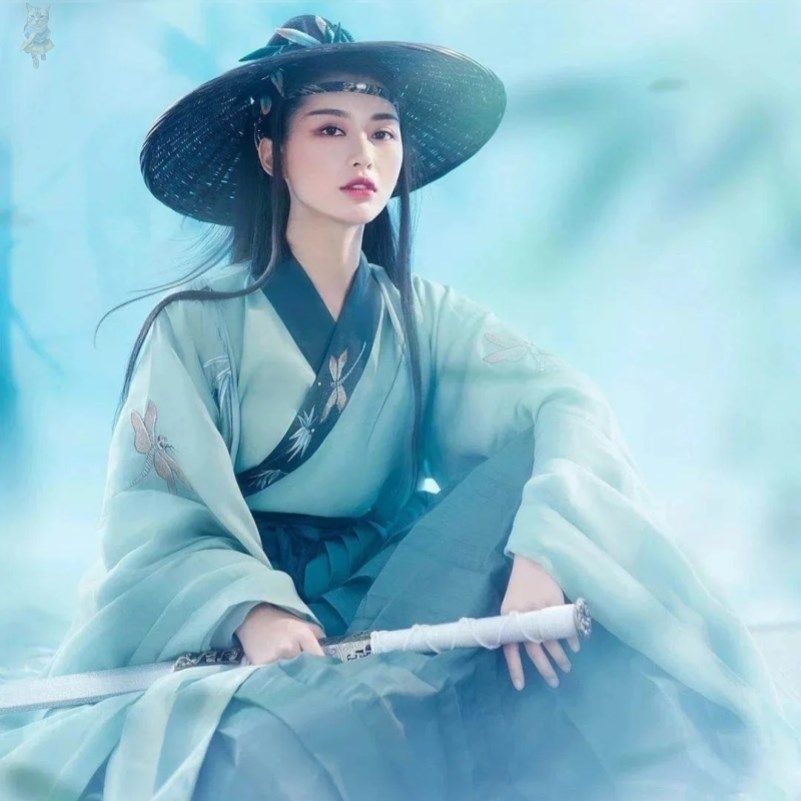 汉服斗笠帽面纱配饰侠客斗笠帽幕篱武侠斗笠帽古装道具女侠超仙