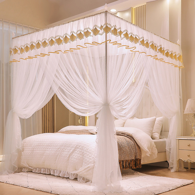 蚊帐家用2024新款卧室1.8x2米x2米2大床1米5床老式落地式纹帐夏季