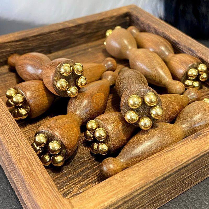 黄铜小莲蓬经络按摩穴位笔