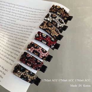 侧边夹子发夹女2026新款高端边夹头饰一字夹刘海夹前额水钻公主头