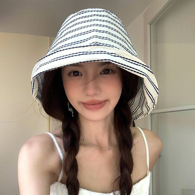 夏季薄款大檐防紫外线渔夫帽女