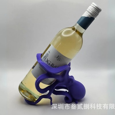 热销 Octopus Wine Bottle Rack 家居章鱼桌面红酒酒瓶杯架