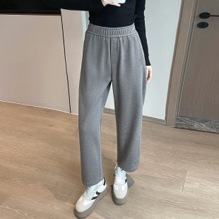 卫裤 休闲高腰运动加绒加厚九分萝卜裤 棉质 女春秋冬季 小个子哈伦裤