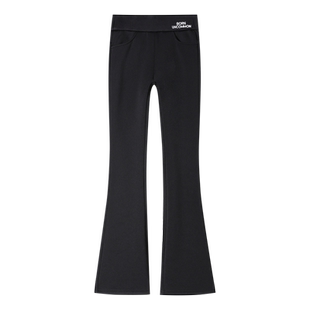 加绒女裤2025新款秋冬微喇叭裤加厚羊羔绒阔腿特厚外穿棉裤子冬季