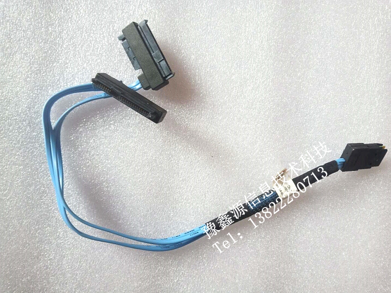 Mini SAS线SFF8087转29P 2SAS 8482 SATA 1拖2带15P SATA电源
