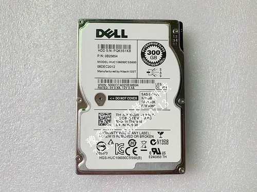 Dell/戴尔 300GB SAS 2.5寸 0B25654 HUC106030CSS600 YJ0GR 硬盘