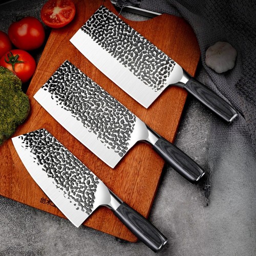 龙泉手工锻打超快锋利两用菜刀