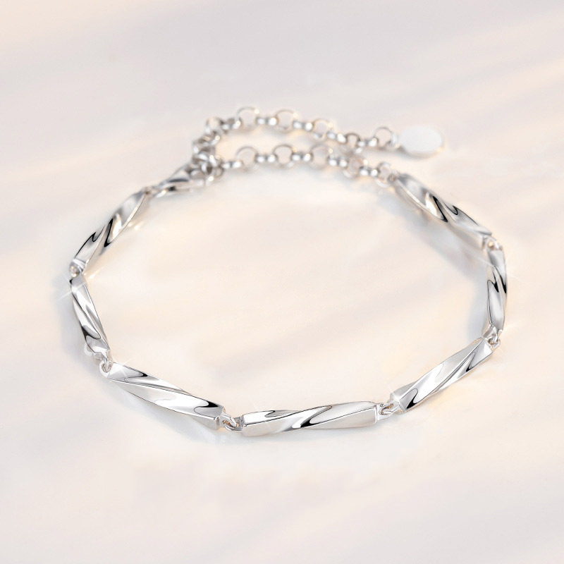 莫比乌斯情侣手链一对男女星月小众时尚潮流素链手环饰品七夕礼物