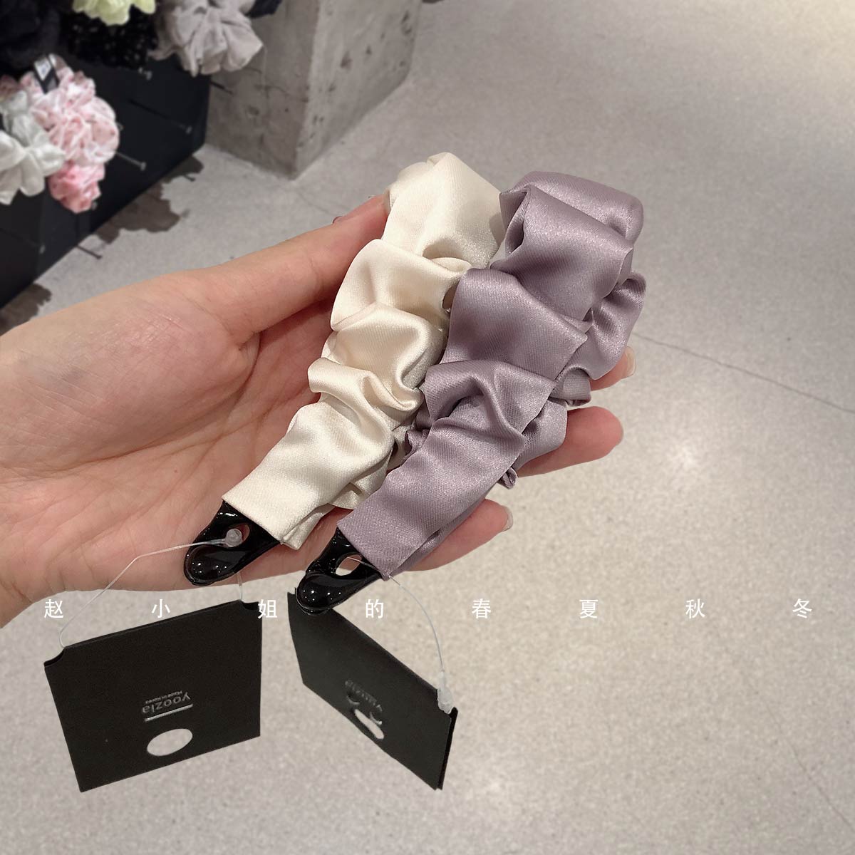 小众设计发饰头饰小巧饰品精致优雅百搭气质发夹温柔紫色香蕉夹