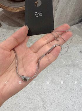 韩国饰品小众设计气质爱心项链