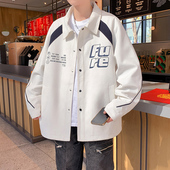 2025春秋季 休闲上衣百搭帅气学生百搭衬衫 青少年男士 夹克外套男装