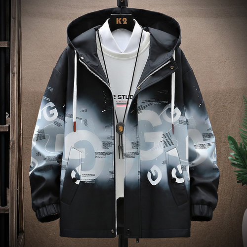 大码外套男生秋冬新款潮牌宽松