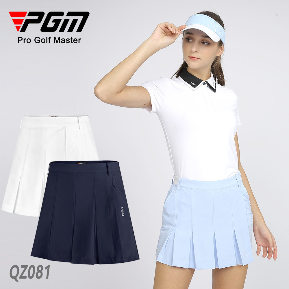 PGM新品高尔夫裙裤女夏秋季运动裙子百褶裙弹力腰带女装服装