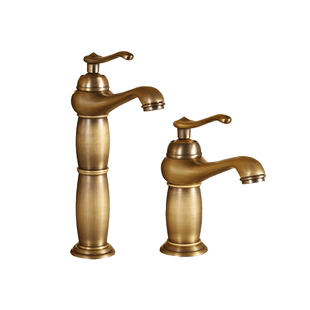 仿古中式龙头冷热水龙头台下盆面盆台盆洗头洗手洗脸伸台上盆