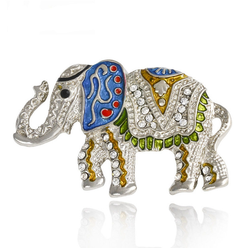 特价 欧美款式合金滴油胸针大象别针复古饰品厂家订制