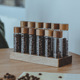 咖啡豆分装 瓶试管密封瓶木盖玻璃密封储物罐收纳摆件展示架闻香瓶