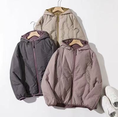 保暖显瘦加厚休闲连帽棉衣