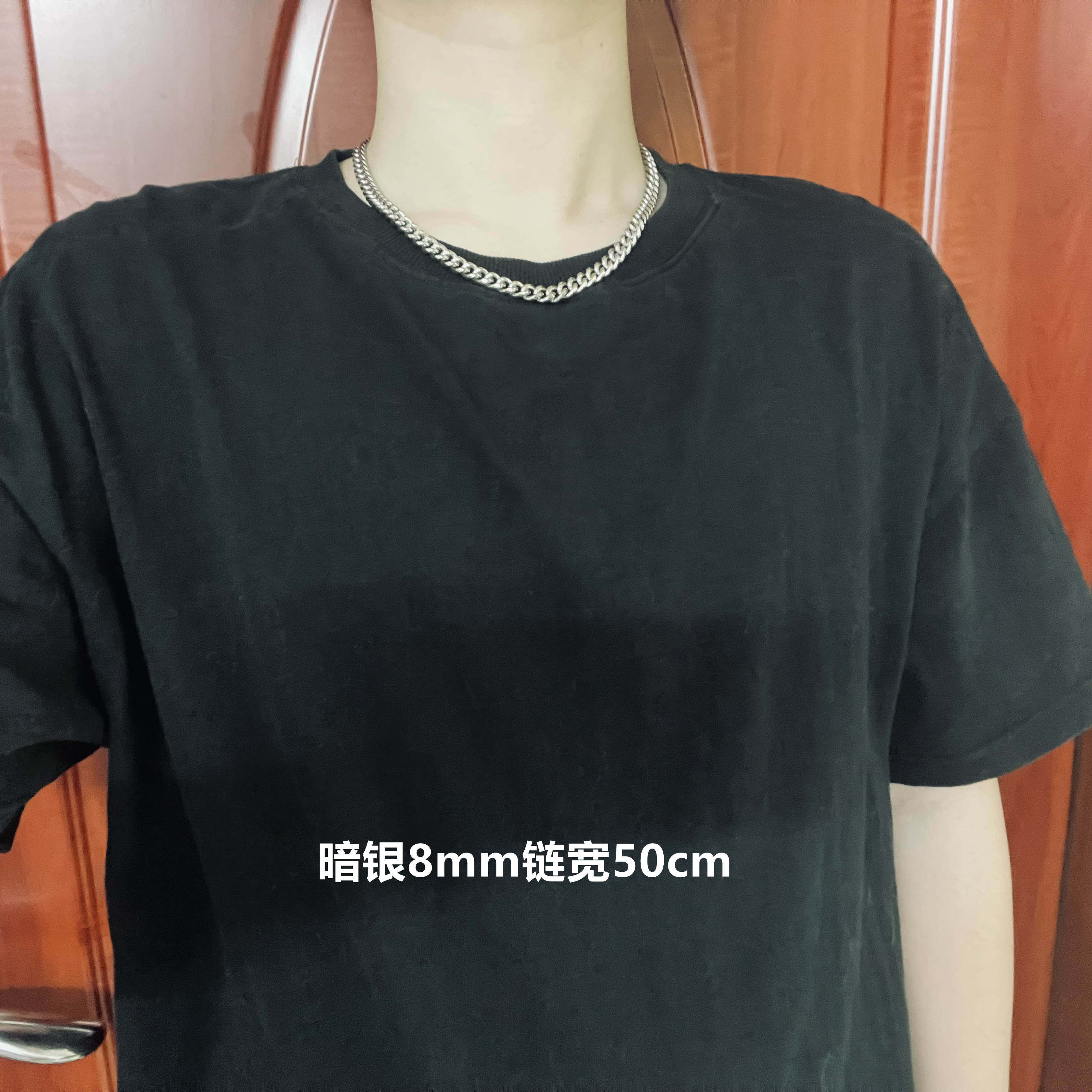 유럽과 미국의 두꺼운 쿠바 체인  목걸이 남자 힙합 트렌드 인 힙합 과장된 비 페이딩 하이 스트리트 두꺼운 스타일