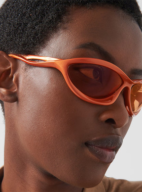 欧美INS风猫眼外贸太阳镜女款运动骑行墨镜女潮防紫外线