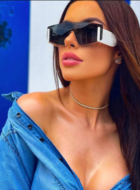 墨镜时尚风无框太阳镜冲量