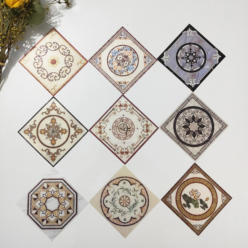 地面瓷砖贴纸对角贴自粘加厚耐磨地板地砖美缝贴装饰客厅地贴防水,家居饰品,软装墙贴,淘宝优惠券,粉丝福利购,淘宝优惠卷