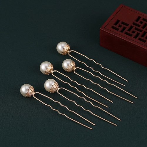 汉服头饰女古风珍珠发簪