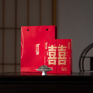 首日芽 福鼎白茶双喜特级白毫银针18g两盒单泡茶叶装饰伴手礼袋泡