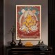 唐卡黄财神合集装 饰画超清复刻挂画藏传文化中堂背景墙发光带灯画