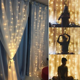 The curtains hanging wall light romantic New Year Spring