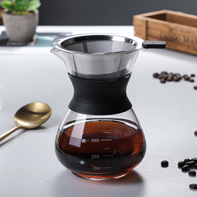 茶饮咖啡分享壶手冲咖啡器具咖啡过滤漏斗咖啡过滤器免滤纸细滤网