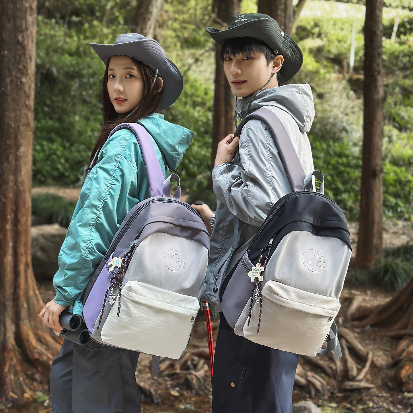 防水户外背包简约潮流书包双肩