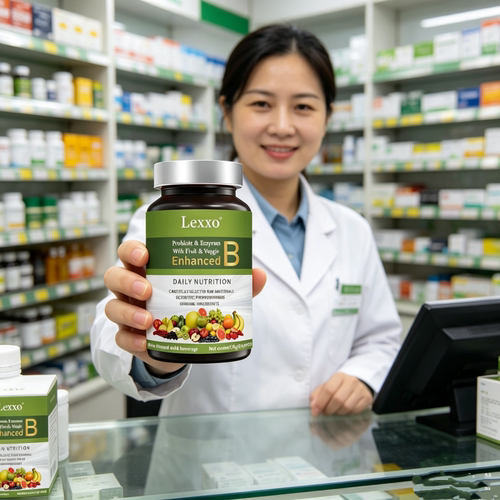 LEXXO多种复合片维生素b族d3vc矿物质b1b2b6益生菌果蔬片维生素c