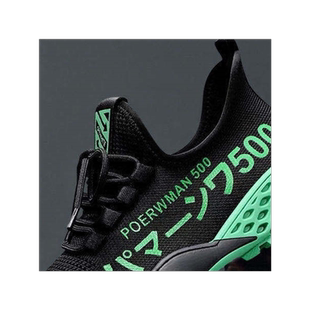 夏天男装全黑色运动鞋男土黑底休闲跑步鞋超轻便透气网面波鞋