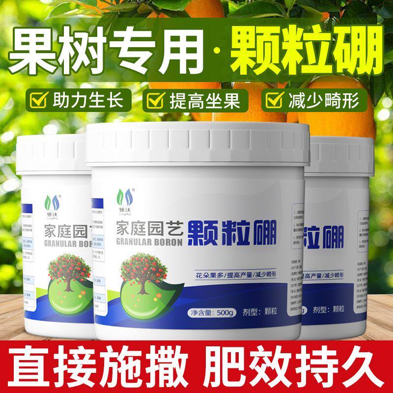 颗粒硼肥果树专用盆栽叶