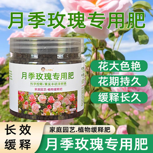 月季玫瑰专用肥蔷薇花盆栽钾有机肥缓释肥复合肥花卉专用肥农用