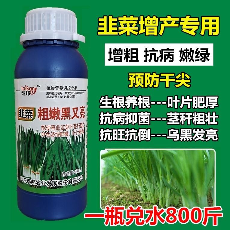 韭菜增粗叶面肥黄叶干尖