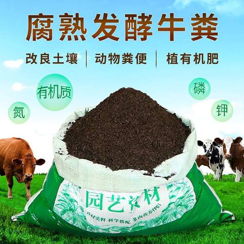 腐熟牛粪有机肥料无虫无