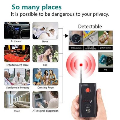 AntiSpy Wireless Camera Lens Signal Detector Radio Wave Sig