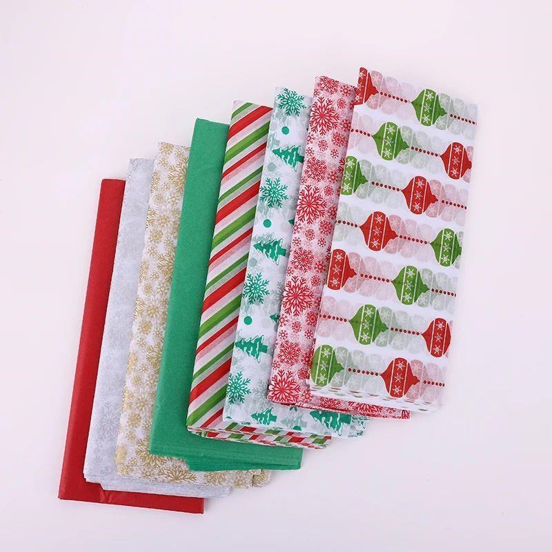 10pcs Tissue Paper 50*66CM Craft Paper Floral Christmas