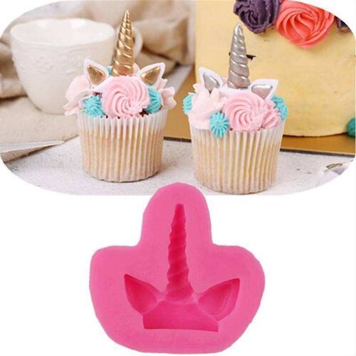 Cake Tool 1 Pc Unicorn Horse Ear Silicone Mold Sugar Craft C