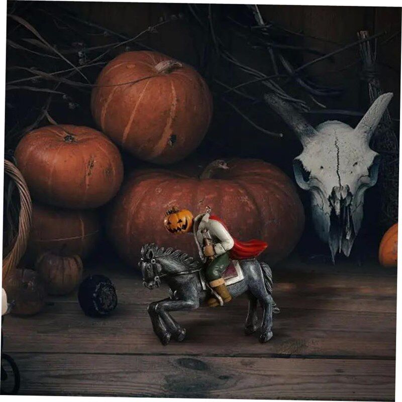 Halloween Headless Horseman Pumpkin Decor Horseman Ornament
