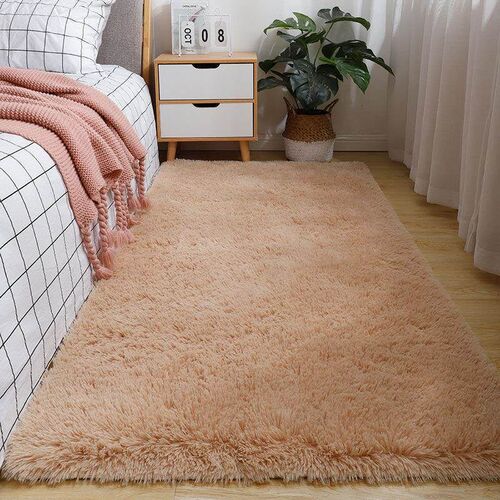 Plush Carpet Living Room Bedroom Fluffy Rug Floor Mat 地毯子