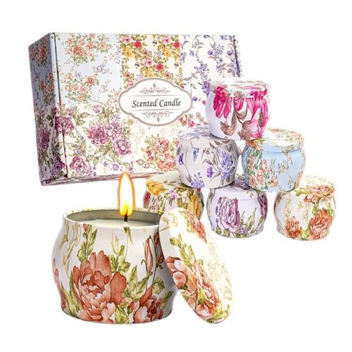 6Pcs Scented candles natural Soy Wax Christmas Essential oil