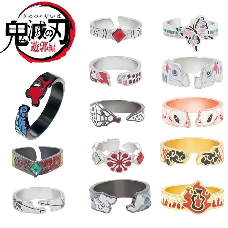 Demon Slayer Anime Ring Kimetu No Yaiba Tanjirou Nezuko
