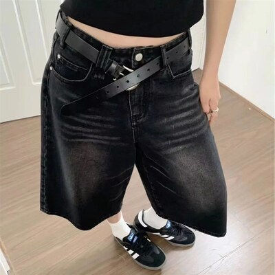 QWEEK Yk Baggy Vintage Jorts Women High Waist American