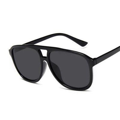 Vintage Green Square Sunglasses Woman Brand Designer Retro S