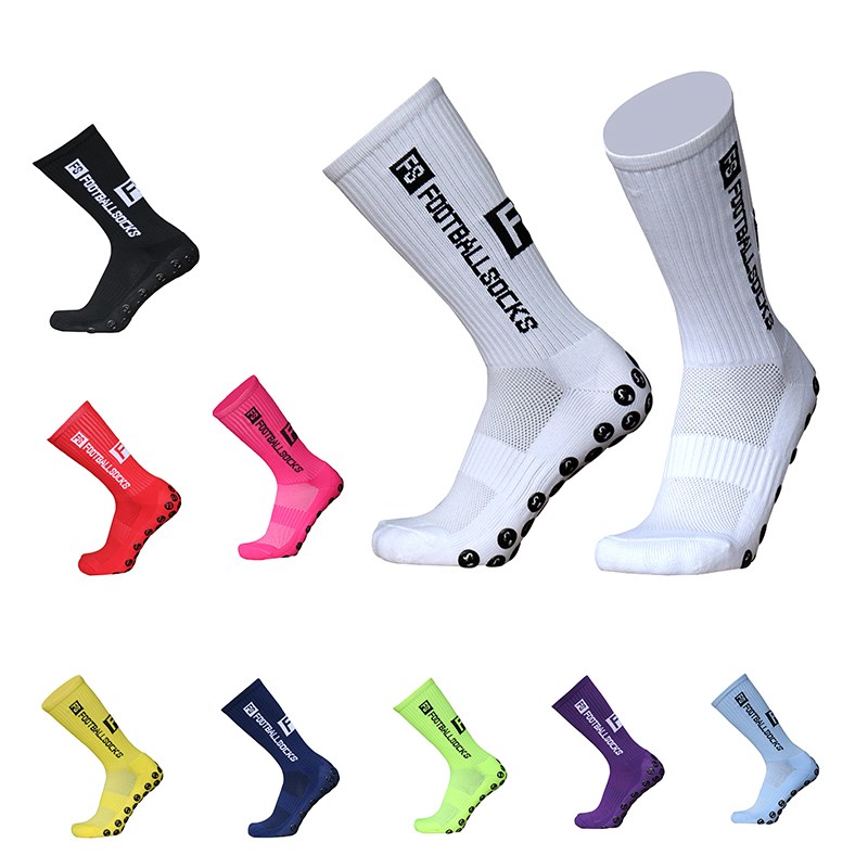 New Style FS Football Socks Round Silicone Suction Cup Grip