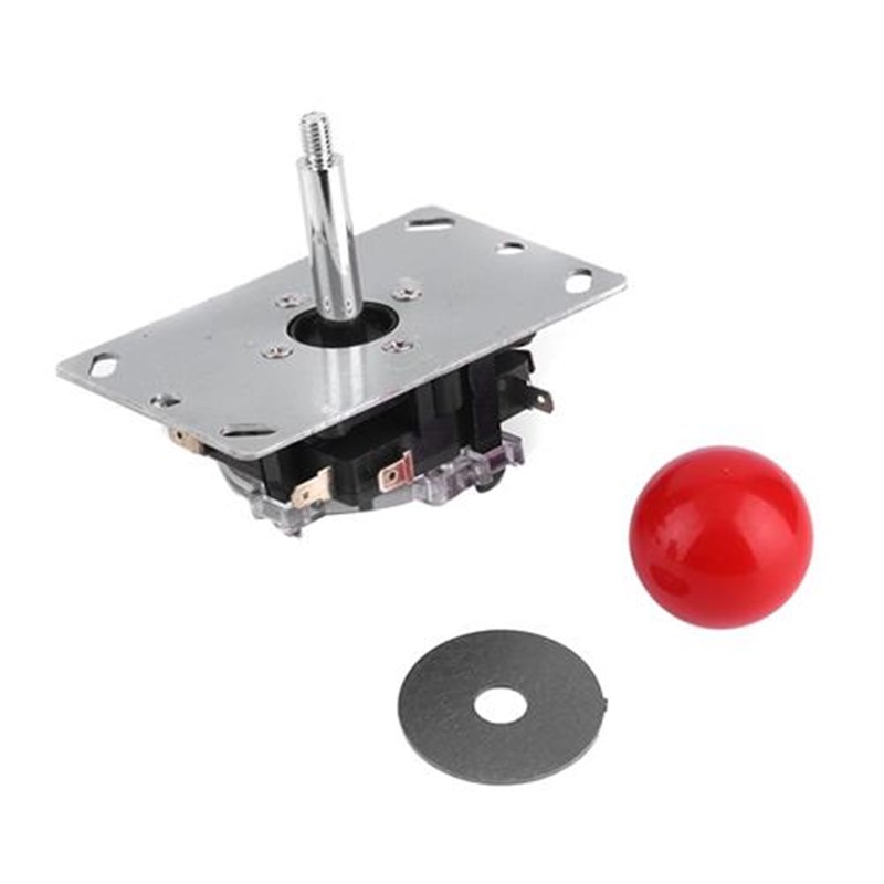 Classic Arcade Joystick 4/8 way DIY Game Joystick Red Ball F